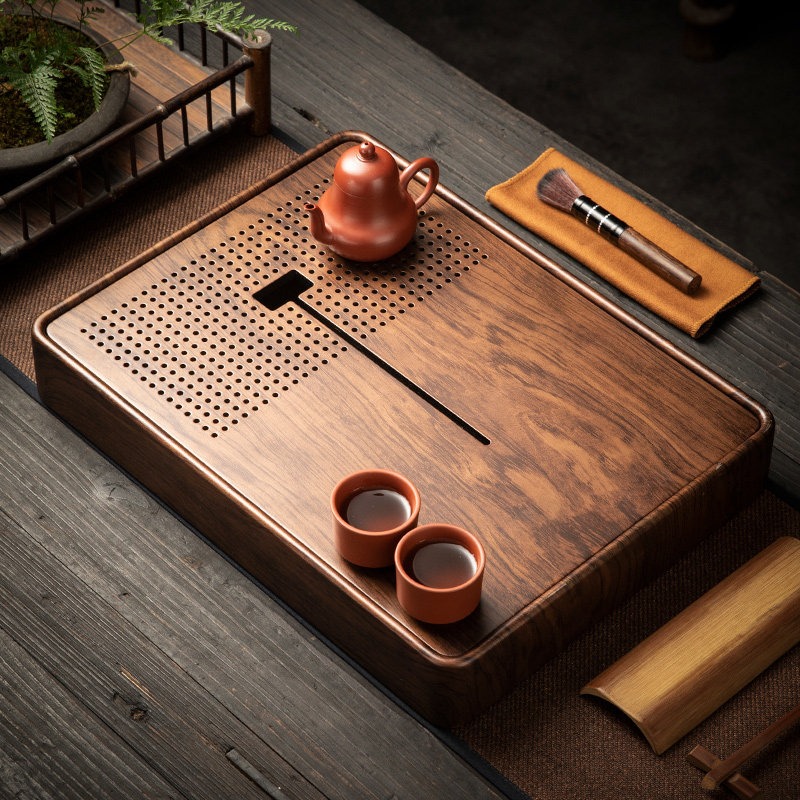 Drip Tray Saucer - Bandeja Rectangular de Bambú para Té