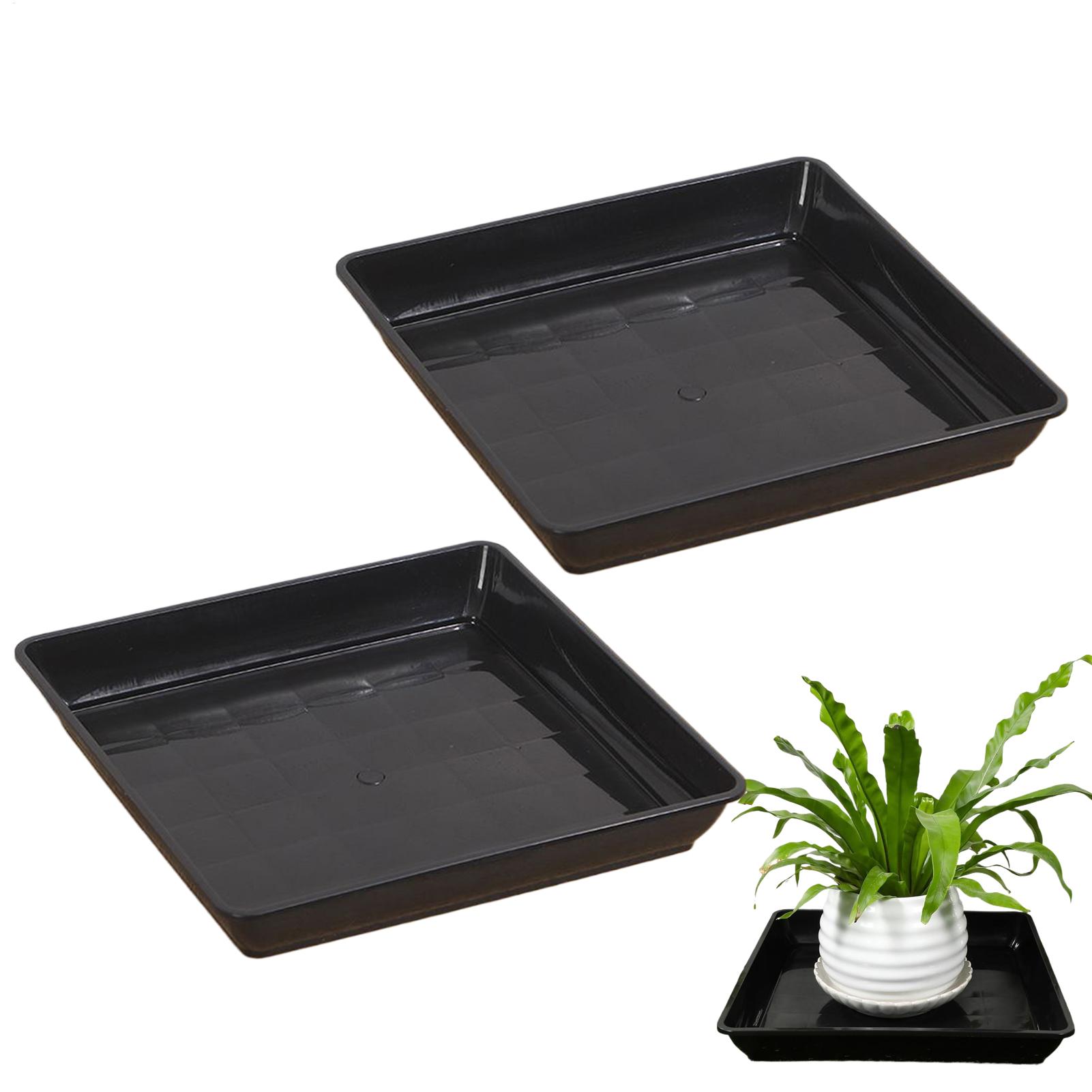Drip Tray Saucer - Bandejas para macetas, 2 unidades/juego, bandejas