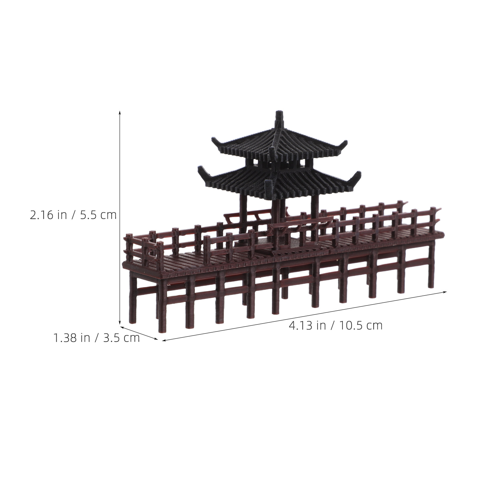 Pequeño adorno de puente de pa - Bonsai Garden Landscape Design reseña y precio