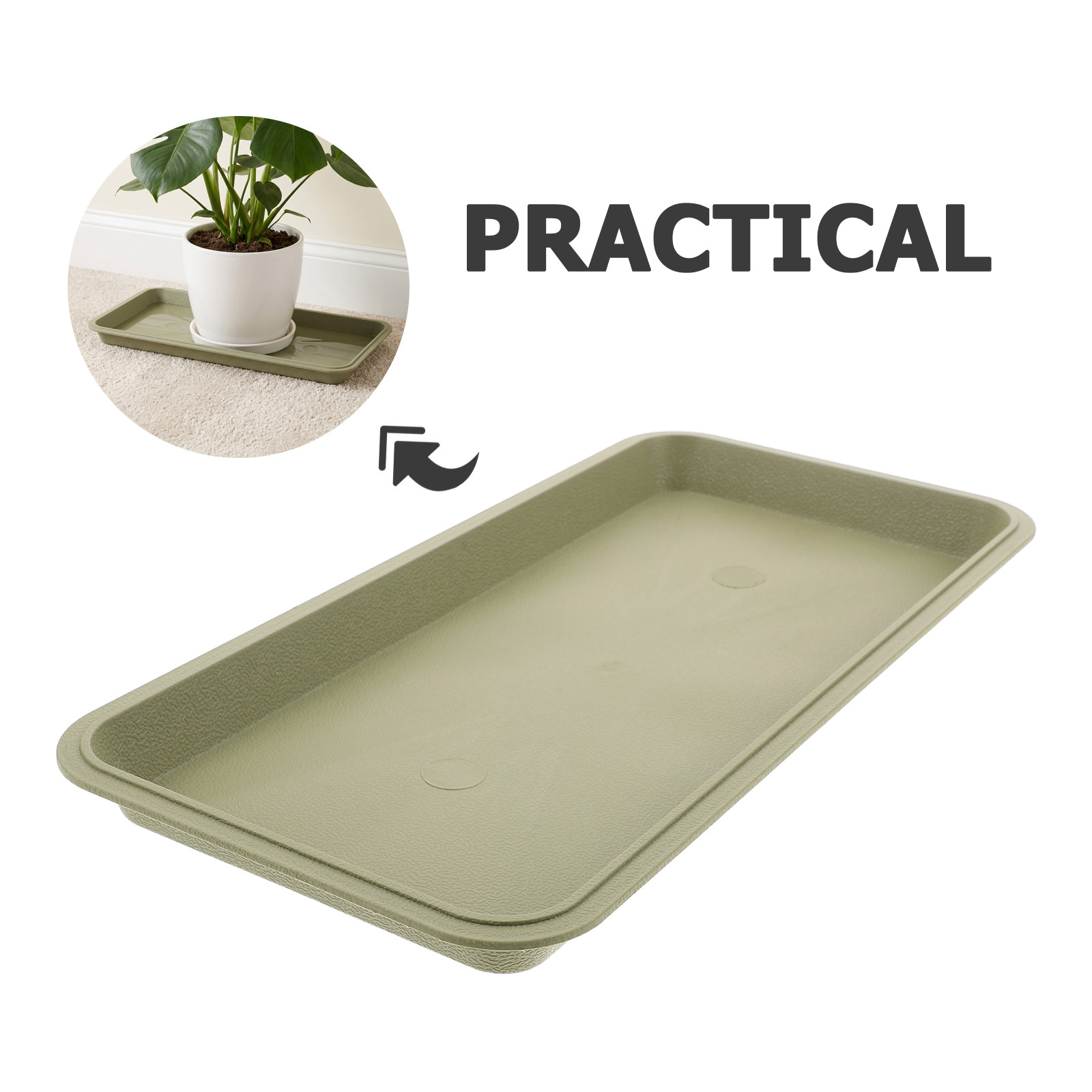 Bandeja Rectangular de Plástic - Drip Tray Saucer reseña y precio