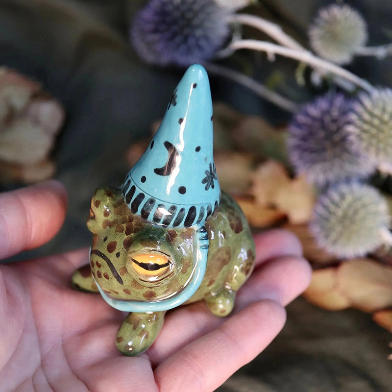 Estatuas de rana bonitas para  - Bonsai Garden Art reseña y precio