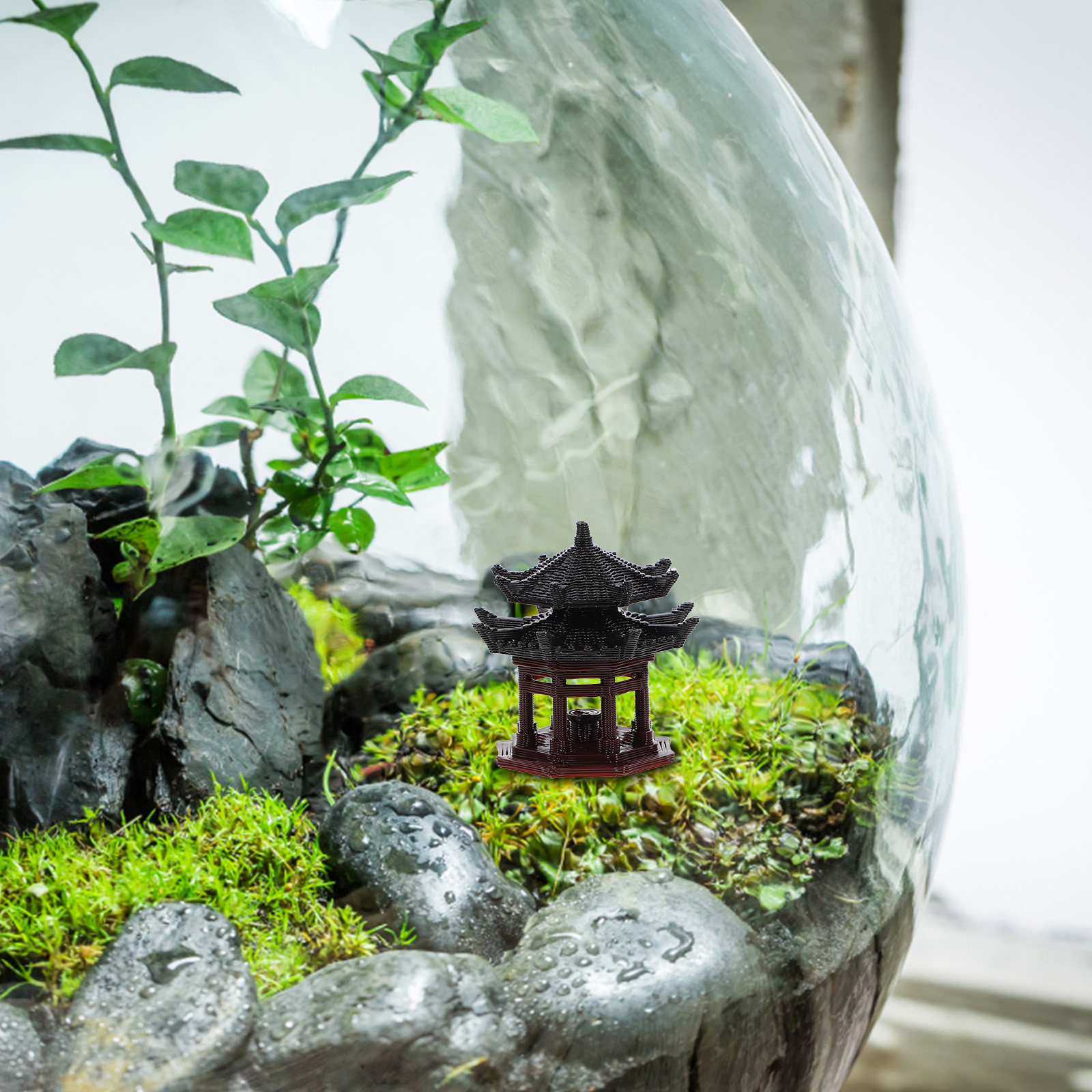 Adorno de pabellón mini de alt - Bonsai Garden Landscape Design reseña y precio